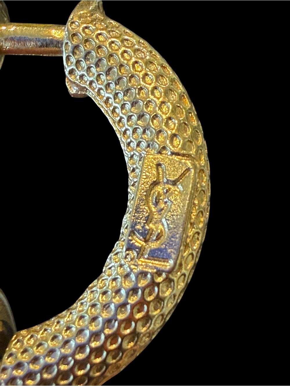 Yves Saint Laurent Gold-Tone Bracelet with Red Oval Stones - Picture 3 of 10
